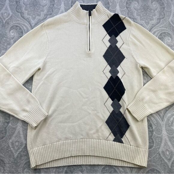 Mens Vintage Oscar De La Renta Quarter Zip - Picture 1 of 3